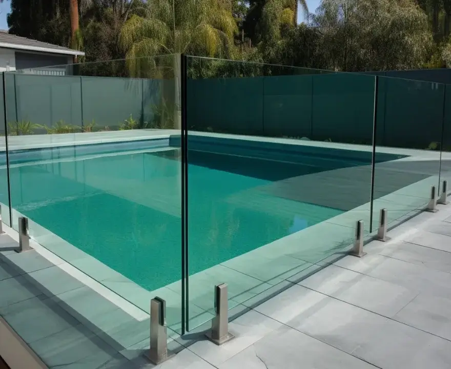 Newly replaced glass pool in Rockhampton