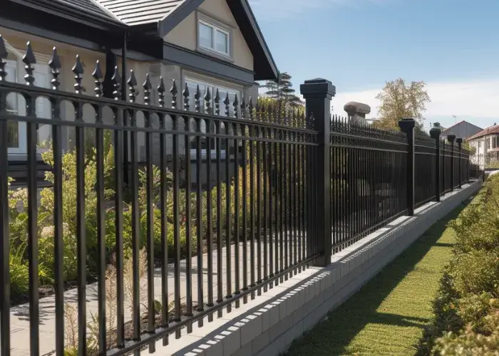 Elegant spiked aluminium fence by Absolute Fencing Rockhampton